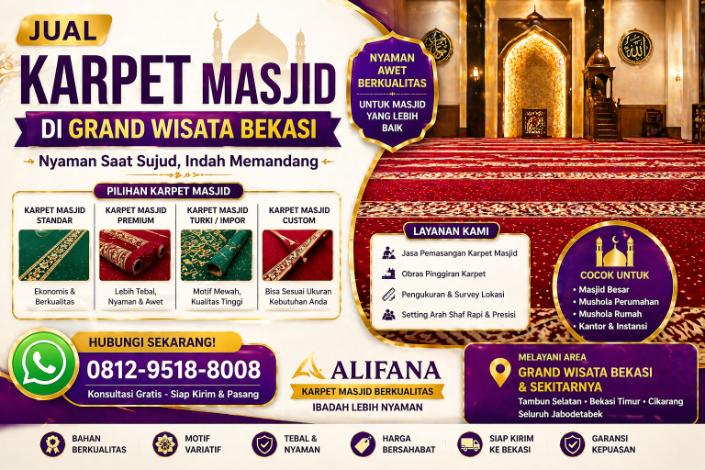 Jual Karpet Masjid di Grand Wisata Bekasi kmy