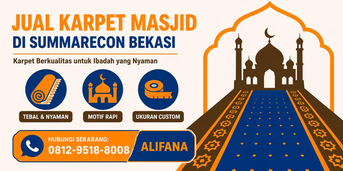 Jual karpet masjid di Summarecon kmy