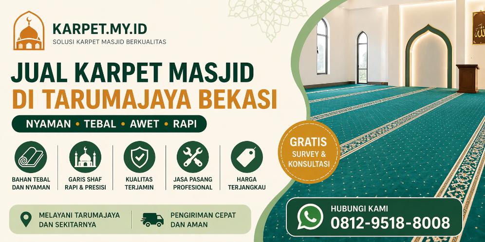 Jual karpet masjid di Tarumajaya kmy