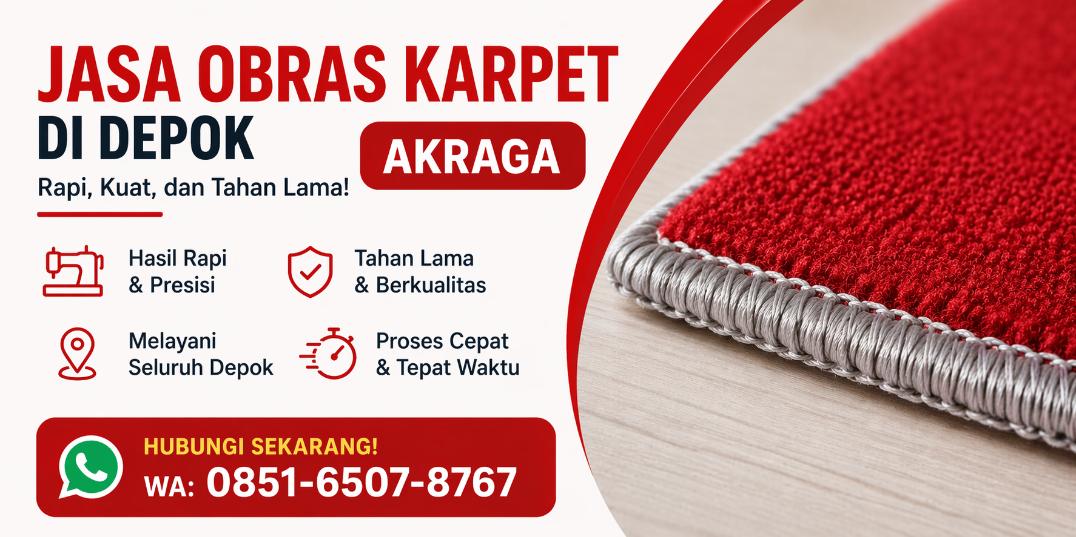 jasa obras karpet depok