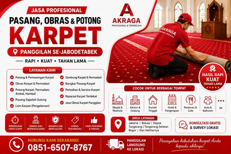 jasa pasang obras karpet panggilan kmyy