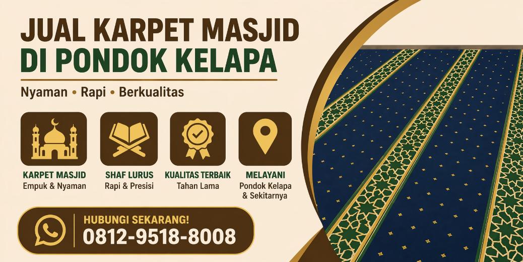 jual karpet masjid di pondok kelapa my