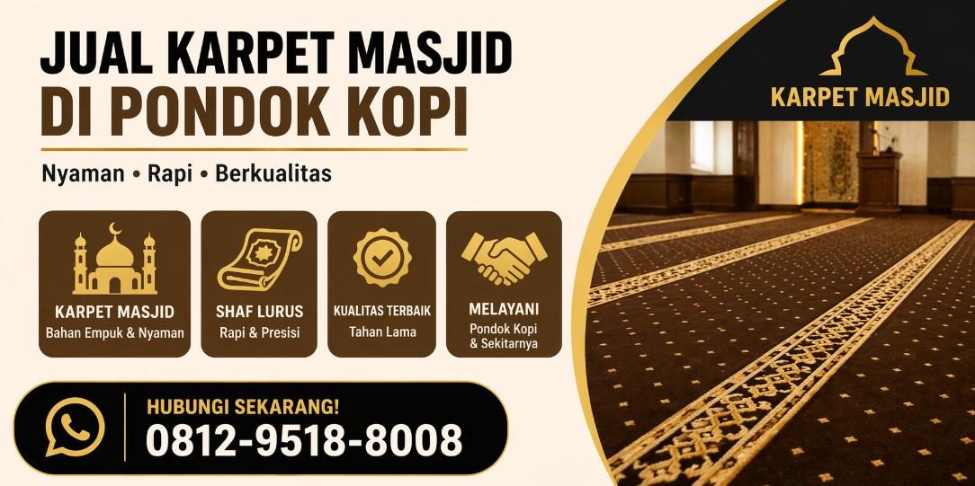 jual karpet masjid di pondok kopi my