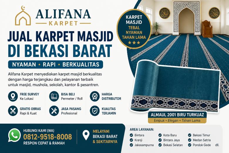 Jual Karpet Masjid Bekasi Barat kmy