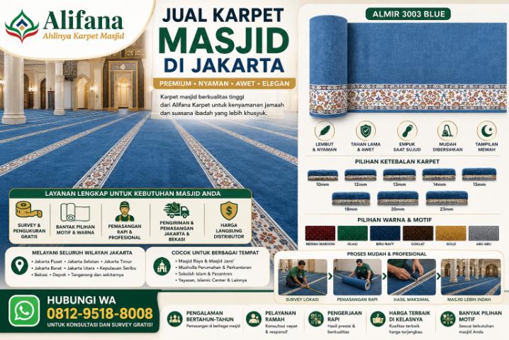 Jual Karpet Masjid Jakarta kmy
